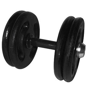Dumbbell Pintado Pegada Emborrachada 22kg