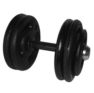 Dumbbell Pintado Pegada Emborrachada 28kg
