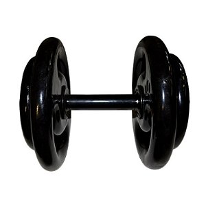 Dumbbell Emborrachado com Pegada Emborrachada 14kg