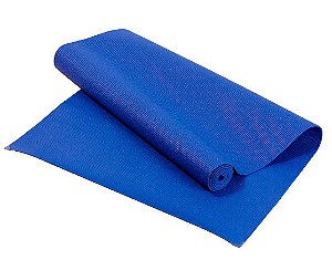 Colchonete Tapete Yoga Mat Acte, Com Alça de Transporte, Antiderrapante, Texturizado, Azul