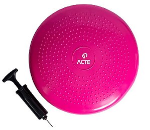 Disco De Equilibrio E Reabilitação, 33Cm C/ Superfície Massageadora, Rosa Acte