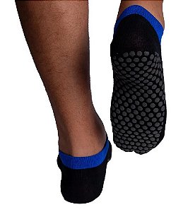 Par De Meias Para Pilates, Preto E Azul Acte