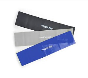 Kit Faixa Elástica Ultra Band 3 Peças - Azul/Cinza/Preta