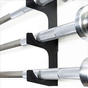 Suporte de Parede para 5 Barras (Olímpicas ou Standard) na Horizontal