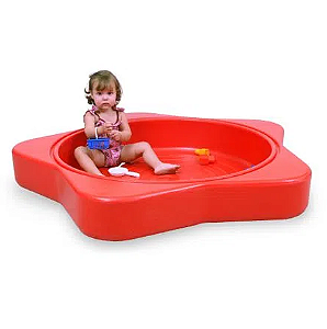 Caixa de Areia Infantil Estrela do Mar Vermelha