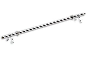 Barra Tubular Cromada 30cm - p/ 40kg