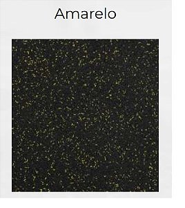 Piso de Borracha Mesclado Amarelo Star Plus  100x100 15mm