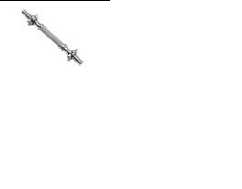 Barra Dumbell Maciça Cromada 25x400mm