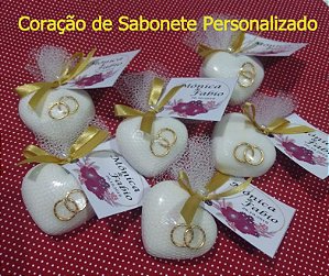 sabonete Coração medio com aliança mhz