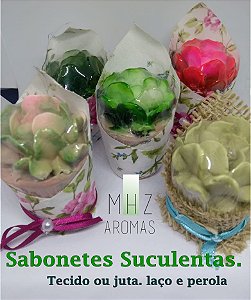 suculentas sabonete tecido mhz aromas