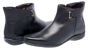 bota de pelica cano curto feminina