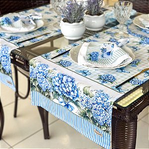 Caminho /Trilho P/Mesa 1,30m x 40cm Coleção Digital Hortênsia