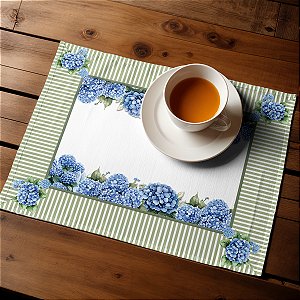 02 Lugar Americano 43cm x 35cm- Coleção Hortênsia -Lançamento!