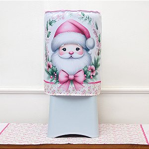 Capa P/ Galão 20 Litros de Água Decoração Natal - Coleção Papai Rosa