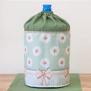 CAPA PARA GALÃO DE ÁGUA 20 LITROS INVERTIDO - COLEÇÃO MARGARIDAS