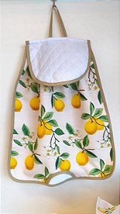 Puxa Saco /Guarda Sacolas Estampa Digital Limão Siciliano