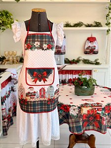 Avental de Cozinha Natal Papai Noel Estampado