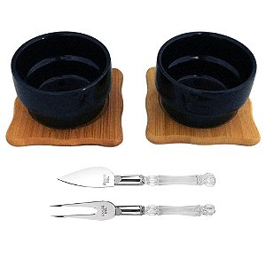Jogo Para Servir à Mesa Entradas / Patês / Salgadinhos 6 Peças