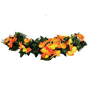 Arranjo de Mesa/Aparador - Orquídeas/Mini Rosas 95cm
