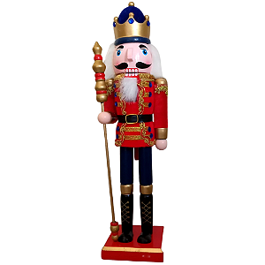 Soldado Natalino Quebra Nozes 38x10x8cm - Madeira.