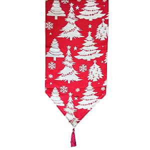 Trilho/Caminho de Mesa Natalino - Gobelem 180x33cm SALDÃO