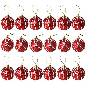 Bolas Para Árvore De Natal Enfeite Decoração 5cm 6 unidade Rosa gold