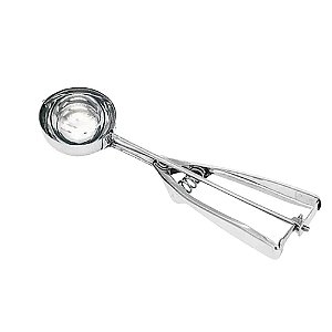 Colher Para Sorvete Inox Com Mola Ejetora  Ø6x23x6,5cm