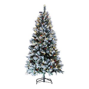Árvore de Natal Baviera 180cm Iluminada 818 Galhos 245 Leds Bivolt