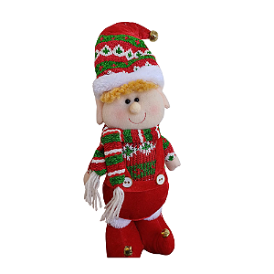 Elfo Decoração Natalina Com Pernas Fixas 45cm Super Oferta