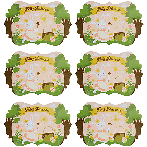 Jogo Americano 6 Peças Páscoa 43x28cm Plástico Impermeável - 6 Modelos