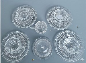 Jogo Chá 180ml 15 Pç Cristal/Vidro Canelado