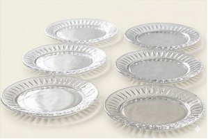 Jogo com 6 Pratos de Sobremesa Cristal Radial Lyor