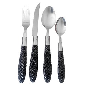 Faqueiro 16 Peças Allure Aço Inox Cabo Polipropileno