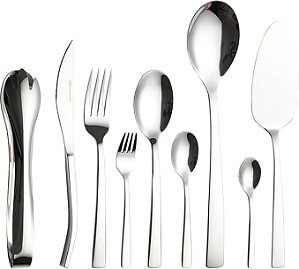 Faqueiro Ravel 75 Peças Aço Inox Caixa Litografada Fracalanza