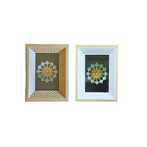 Porta Retrato 3D Para Foto 10x15cm Moldura Em Relevo Trançado