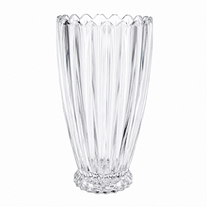 Vaso Decorativo de Cristal Transparente Geneva 11x11x22cm Wolff