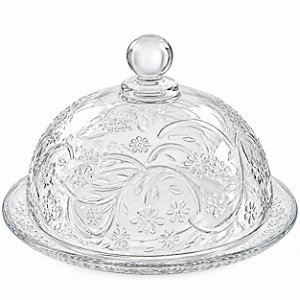 Queijeira Com Tampa 19,5cm Modelo Daisy Wolff Cristal