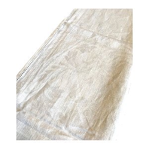Caminho de mesa - Algodão adamascado com ponto Ajour (Portugal) - 50x1,70cm