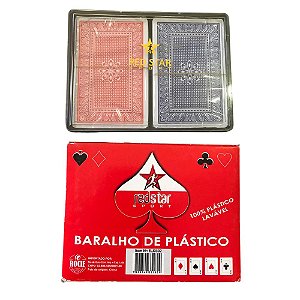 Baralho - 100% Plástico - 52 Cartas