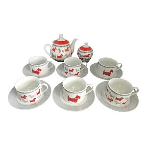 Jogo de chá infantil de porcelana  Toy tea set, Porcelain tea set