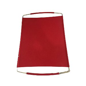 Bandeja em Silicone c/ Alças Aço Inox Vermelha