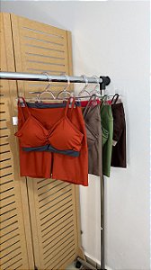 conjunto de shorts suplex bicolor