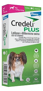Antipulgas E Carrapatos Credeli Plus Para Cães De 2,8 À 5,5 Kg 1 Comprimido De 112.5 Mg