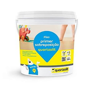 Primer Selador de Sobreposição de Piso Cerâmico Quartzolit 3,6lt