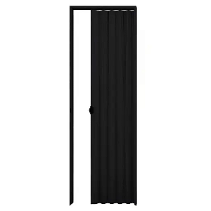 Porta Sanfonada Interna PVC 210 x 80 cm  - Preto