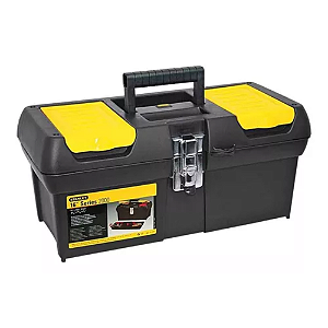 Caixa de Ferramentas Stanley 16013 Com Bandeja e Fechos em Aço Carbono, 16 Polegadas