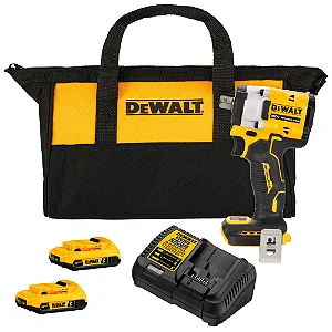 Chave de Impacto 13MM 20V MAX 1/2 Pol. Dewalt -DCF922D2-BR com 2 Baterias, 1 Carregador e Bolsa para Transporte