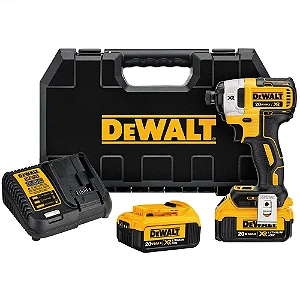 Parafusadeira de Impacto Brushless Dewalt 1/4 Pol. 20V com Bateria Carregador e Maleta - DCF887M2