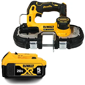 Combo com Serra Fita Dewalt 1-3/4 Pol. 20V + Bateria 20V 5,0Ah XR Lithium Ion - K7021