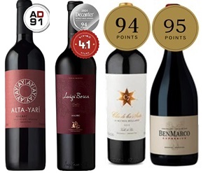 Caixa Vinhos Argentina - 4 garrafas